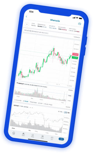 Live portfolio dashboard of the Bison Ertragvale crypto trading app
